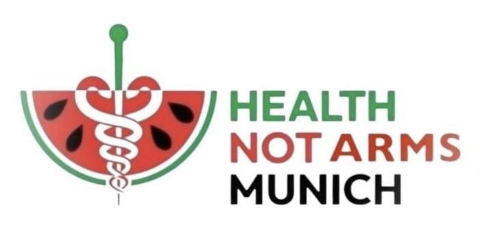 Health Not Arms Munich Logo